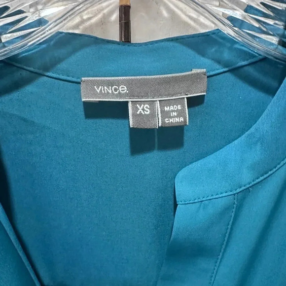 Vince Maxi Shirt Dress in Teal - Picture 6 of 16